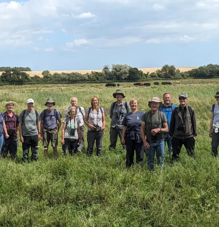 Roadside Nature Reserve Volunteers posing for a picture in Oct 23