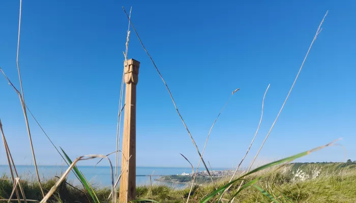 Totem Pole standing proud at Capel le-Ferne