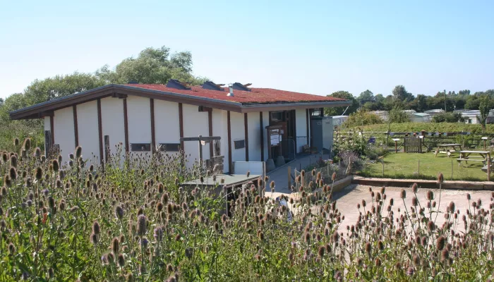 The visitor centre at Romney Marsh Nature Reserve.