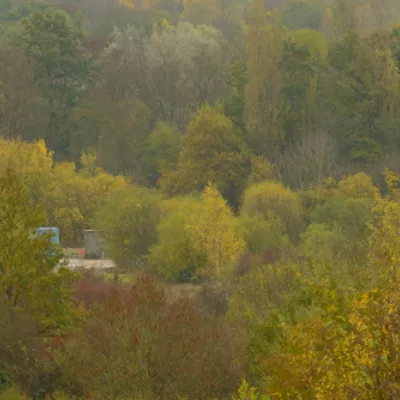 Lodge hill in autumn.