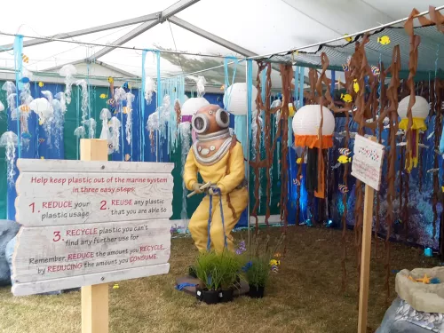 Kent Wildlife Trusts marine theme stand at the kent county show