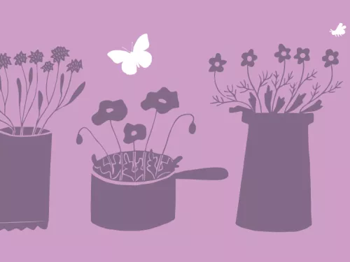 container garden illustration